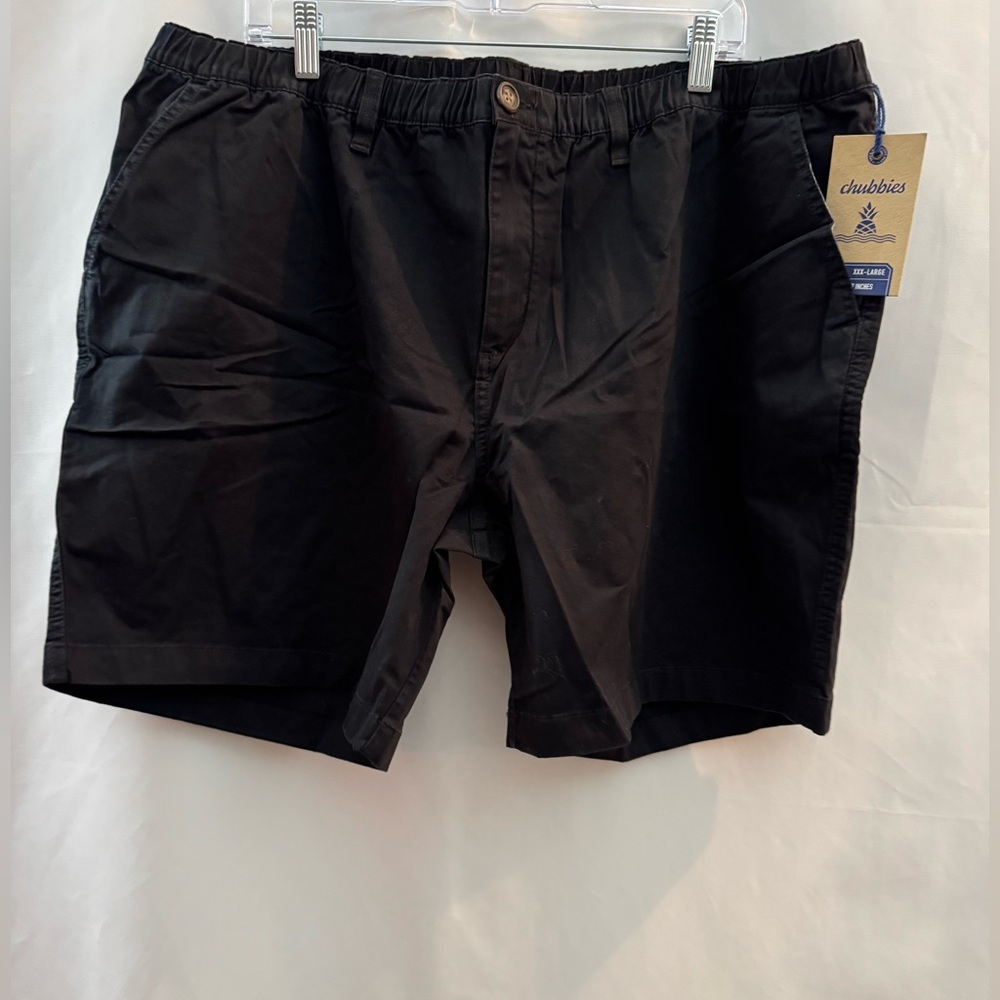 Chubbies Black Flat Front Shorts for Casual Style